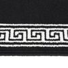vidaXL Runner Rug BCF Black with Motif 100x450 cm