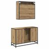 vidaXL Bathroom Furniture Set 2 pcs Artisan oak Engineered wood