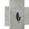 vidaXL Wall-Mounted Coat Rack Concrete Grey 60 x 3 x 82 cm