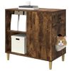 vidaXL Cat House Smoked Oak 72 x 42.5 x 70 cm Engineered Wood