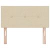 vidaXL Headboard with Headboard Cream 100 cm Faux Leather