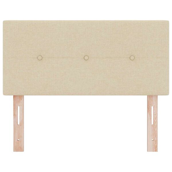 vidaXL Headboard with Headboard Cream 100 cm Faux Leather