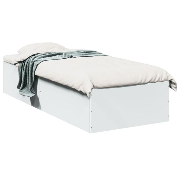 vidaXL Bed Frame without Mattress White 90x200 cm