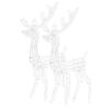 vidaXL Acrylic Reindeer Christmas Decorations 2 pcs 120 cm Blue