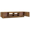 vidaXL 2 Piece TV Cabinet Set with LED Lights Smoked Oak Engineered Wood