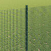 vidaXL Fence with Post Green 1.4 x 25 m Steel and PVC