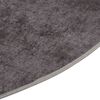 vidaXL Rug Washable &phi;120 cm Grey Anti Slip
