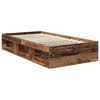 vidaXL Bed Frame with Headboard Old Wood 100 x 200 cm Engineered wood