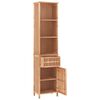 vidaXL Bathroom Cabinet 42x29x182 cm Solid Wood Walnut