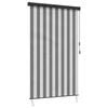 vidaXL Roller Blind Anthracite and White 80 x 250 cm