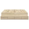 vidaXL Storage Bed Frame with Drawer Sonoma Oak 135 cm Engineered Wood