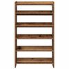 vidaXL Shoe Rack Old Wood 60x25x100 cm Engineered Wood