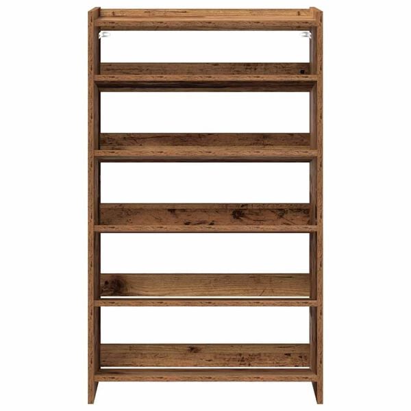 vidaXL Shoe Rack Old Wood 60x25x100 cm Engineered Wood