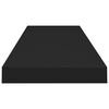 vidaXL Floating Wall Shelves 2 pcs Black 90x23.5x3.8 cm MDF