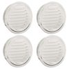 vidaXL Air Vent Covers 4 pcs Silver 200 mm Stainless Steel