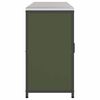 vidaXL Kitchen Storage Set 3 pcs Olive Green Cold-rolled Steel