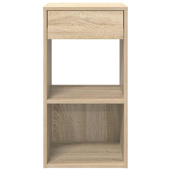 vidaXL Bedside Cabinets with Drawer 2 pcs Sonoma Oak 35x34x66.5 cm