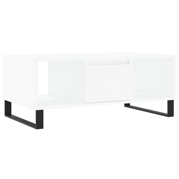 vidaXL Coffee Table White 90x50x36.5 cm Engineered Wood