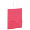 vidaXL Paper Bags 50 pcs with Handles Pink 18x8x22 cm