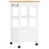vidaXL Kitchen Trolley MONZA 48x40x88.5 cm Solid Wood Pine