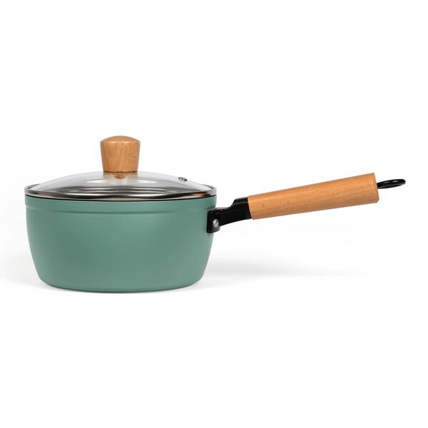Livoo Saucepan with Wooden Handle 18 cm Green