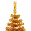 vidaXL Artificial Christmas Tree with Stand Gold 180 cm PET