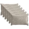 vidaXL Cushion Cover 6 pcs HOUTEN Light Grey 50 x 75 cm