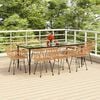 vidaXL 9 Piece Garden Dining Set Poly Rattan