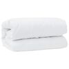 vidaXL Duvet with Pillow 3 pcs White Microfibre