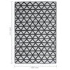 vidaXL Outdoor Rug ARAKIL Black 140x200 cm PP