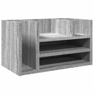 vidaXL Desk Organiser Grey Sonoma 44,5x24x25 cm Engineered Wood