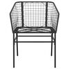 vidaXL 5 Piece Garden Dining Set Black Poly Rattan Glass
