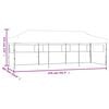 vidaXL Folding Pop-up Party Tent with 5 Sidewalls 3x9 m White