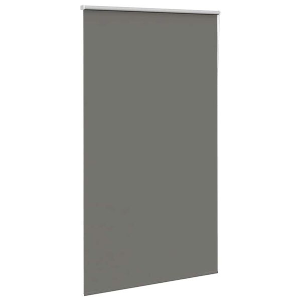 vidaXL Roller Blind Blackout Grey 125x210 cm Fabric Width 121.6 cm Polyester