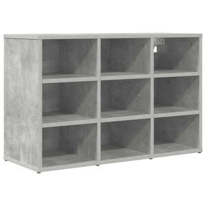 vidaXL Shoe Cabinet Concrete grey 77.5 x 30 x 51 cm Engineered Wood