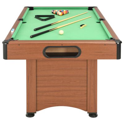 vidaXL 6 Feet Billiard Table 184x108x82 cm Brown
