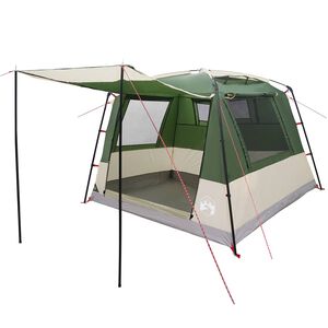 vidaXL Toilet Tent Green 10-Person 185T Polyester with PU Coating