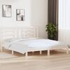 vidaXL Bed Frame without Mattress White 180x200 cm Super King Solid Wood
