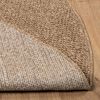 vidaXL Area Rugs Round HUARTE Natural &Oslash; 120 CM Polyester