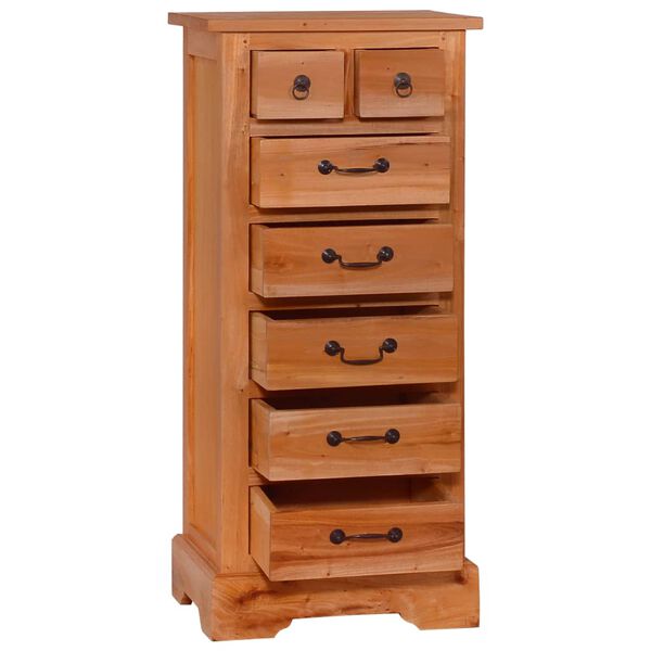 vidaXL Chest of Drawers 45x35x100 cm Solid Wood Mahogany