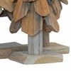 vidaXL Christmas Tree with Stand 3 pcs Brown Solid teak wood