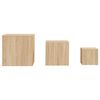 vidaXL Side Tables 3 pcs Sonoma Oak Engineered Wood