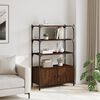 vidaXL Bookcase 3-Tier Brown Oak 70x30x109.5 cm Engineered Wood
