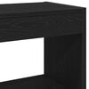 vidaXL Book Cabinet Black oak 80 x 30 x 72 cm Engineered Wood