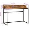 vidaXL Computer Desk with Drawer with Storage Brown 110 x 50 x 87 cm