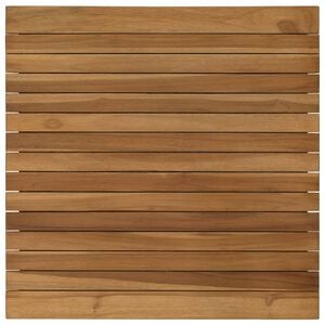 vidaXL Table Top 60 x 60 x 3.5 cm Square Solid Teak Wood Natural