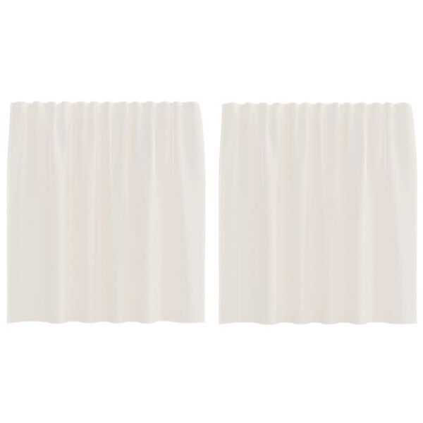 vidaXL Voile Curtains with Tab Top 2 pcs Cream