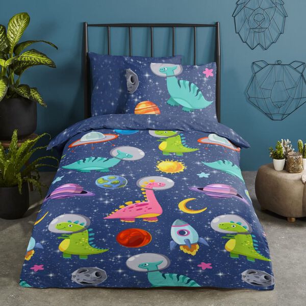 Good Morning Kids Duvet Cover DINOSPACE 140x200/220 cm Multicolour