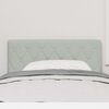 vidaXL Headboard with Headboard Light Grey 90 cm Faux Leather