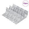vidaXL Bracket 12 pcs Zinc-coated 106 x 55 x 1.5mm Steel